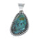 Navajo Native American Turquoise Sterling Silver Pendant SN20062